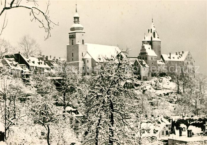 Schwarzenberg Erzgebirge Winterlandschaft
