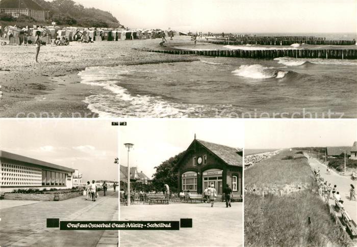 Graal-Mueritz Ostseebad Strand Broiler Gaststaette Milchbar Seestern