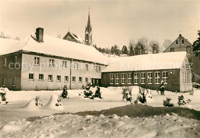 Rechenberg-Bienenmuehle Osterzgebirge Volksbad Winterlandschaft