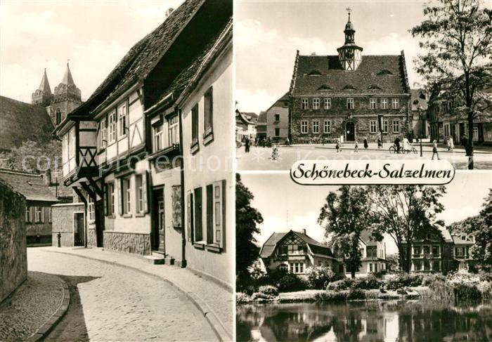 Salzelmen Bad Kreismuseum Schwanenteich Fachwerk