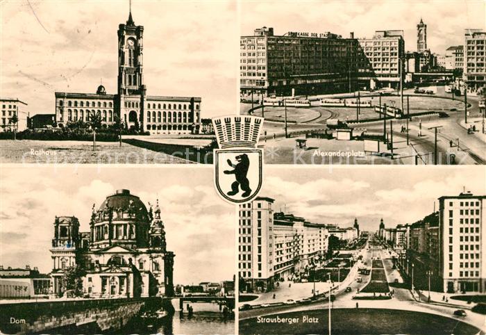 BERLIN  CITY Rathaus Dom Alexanderplatz