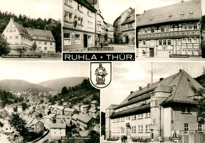 Ruhla Kinderkurheim Kaethe Kollwitz Heimatmuseum Muehlrainstein Postamt