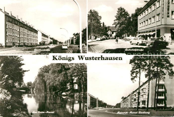Koenigs-Wusterhausen Goethestrasse Bahnhofstrasse Notte Kanal Heinrich Heine Sie