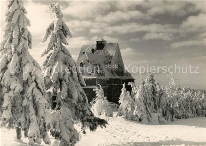 Oberwiesenthal Erzgebirge Winterlandschaft