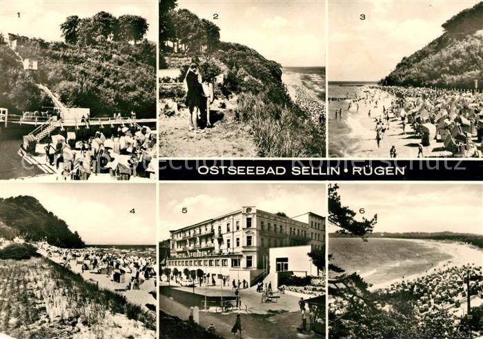 Sellin Ruegen Fahrstuhl Strand Reisebuero DDR Hotel Frieden