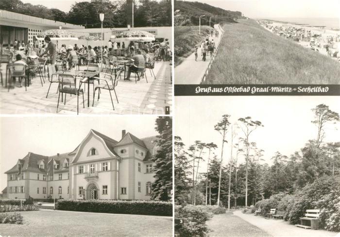 Graal-Mueritz Ostseebad Cafe Eis Terrasse Broiler Gaststaette Sanatorium Richard