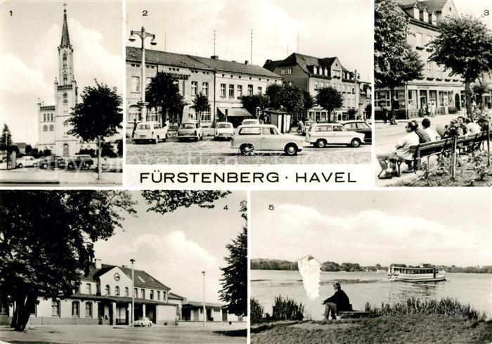 Fuerstenberg Havel Marktplatz Ernst Thaelmann Strasse Bahnhof