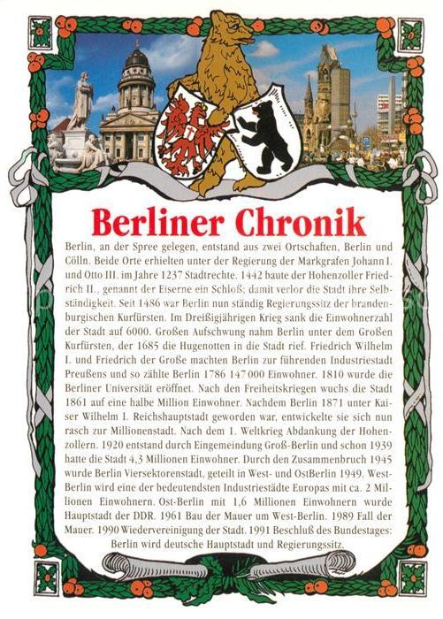 BERLIN  CITY Berliner Chronik