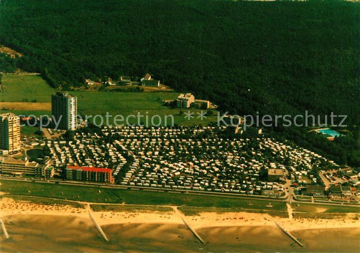 Cuxhaven Nordseebad Fliegeraufnahme vom OT Sahlenburg mit Wernerwald