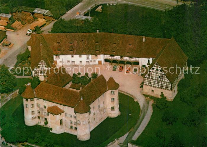 Sulz Neckar Schloss Cafe Fliegeraufnahme