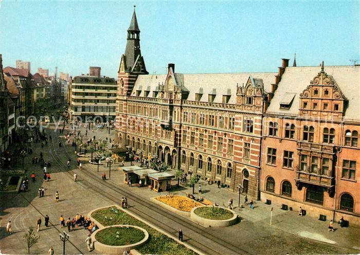 Erfurt Anger mit Hauptpostamt