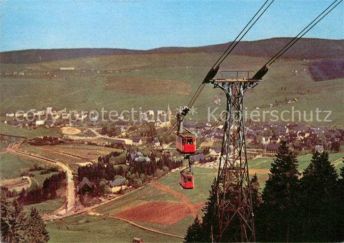 Oberwiesenthal Erzgebirge Panorama Seilbahn