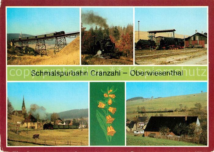 Oberwiesenthal Erzgebirge Schmalspurbahn Cranzahl Kirche Panorama