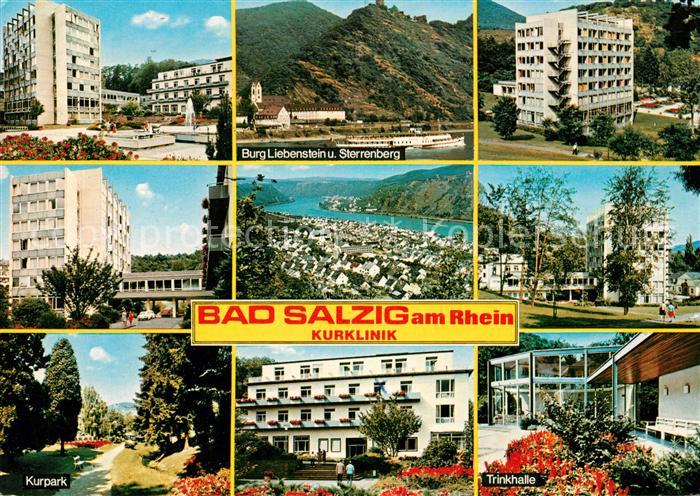 Bad Salzig Kurklinik Burg Liebenstein Sterrenberg Kurpark Trinkhalle
