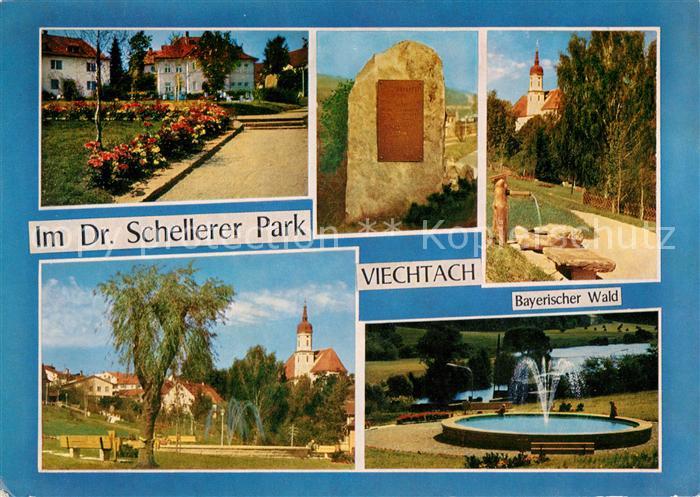 Viechtach Bayerischer Wald Im Dr Schellerer Park Gedenktafel Brunnen