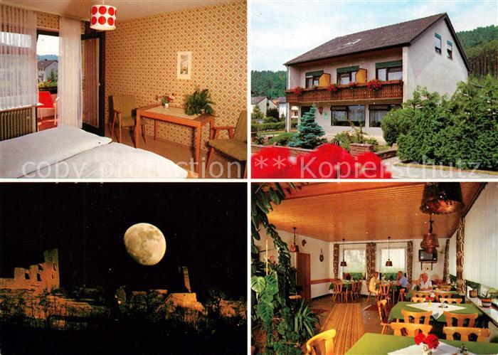 Dahn Pension Weigold Zwick Gastraum Zimmer Ruine