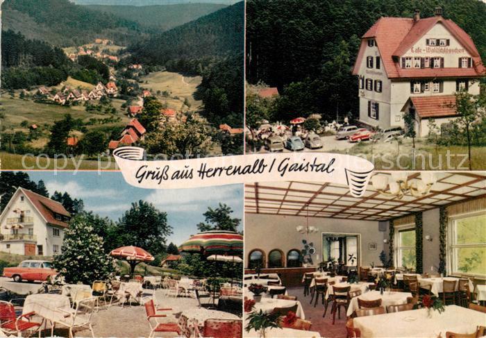 Herrenalb Bad Herrenalb Cafe Pension Waldschloesschen Gartenterrasse Speisesaal