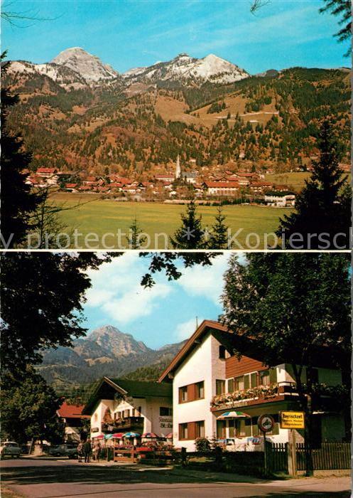 Bayrischzell mit Wendelstein Dorfpartie