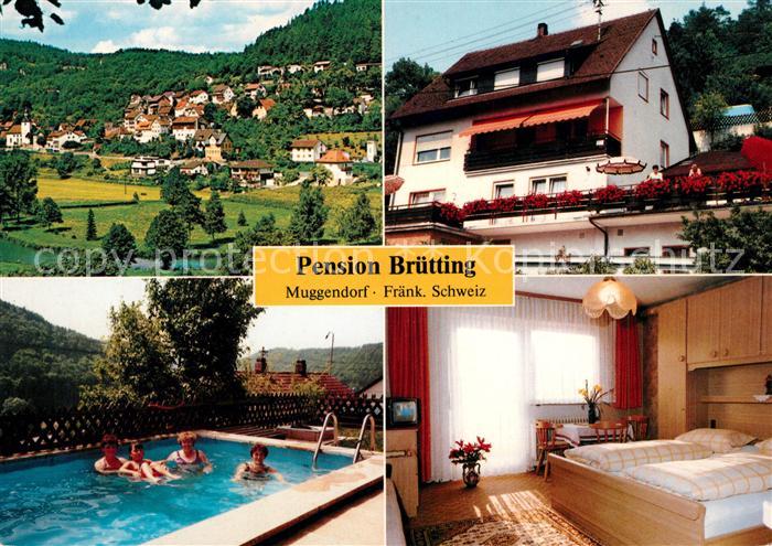 Muggendorf Fraenkische Schweiz Pension Bruetting Swimmingpool Zimmer