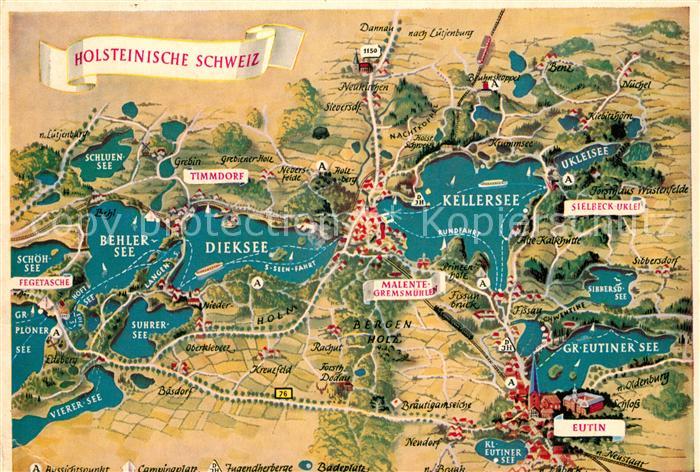 Holsteinische Schweiz Gebietskarte