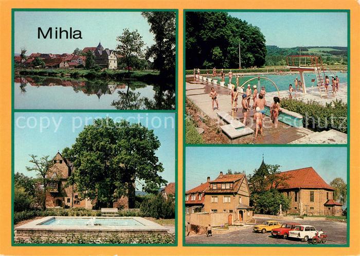 Mihla Werrapartie Freibad Graues Schloss Markt