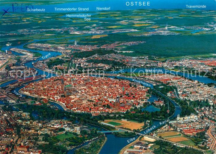 Luebeck Fliegeraufnahme