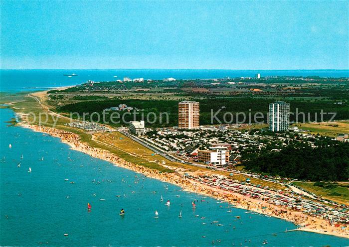 Cuxhaven Sahlenburg Nordseebad Fliegeraufnahme
