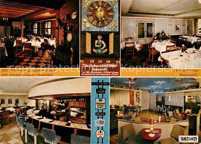 Duesseldorf Hummer und Austern Stube Imbissbar Schneider Wibbel Spieluhr Tanzclu