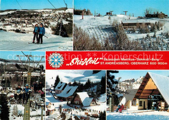St Andreasberg Harz Skistadon Matthias Schmid Berg Doppel Sessellift Dorfmotive