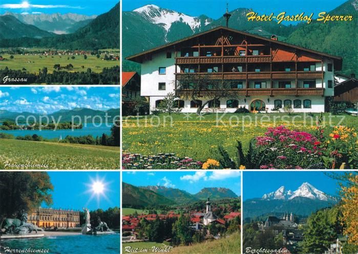 Grassau Chiemgau Hotel Gasthof Sperrer Frauenchiemsee Herrenchiemsee Reit im Win