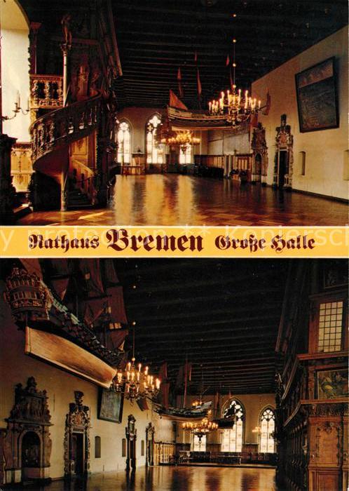 BREMEN CITY Rathaus Grosse Halle