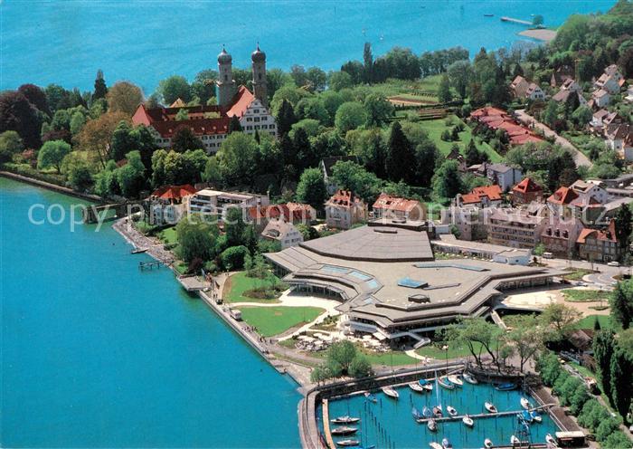 Friedrichshafen Bodensee Graf Zeppelin Haus Hafen Fliegeraufnahme
