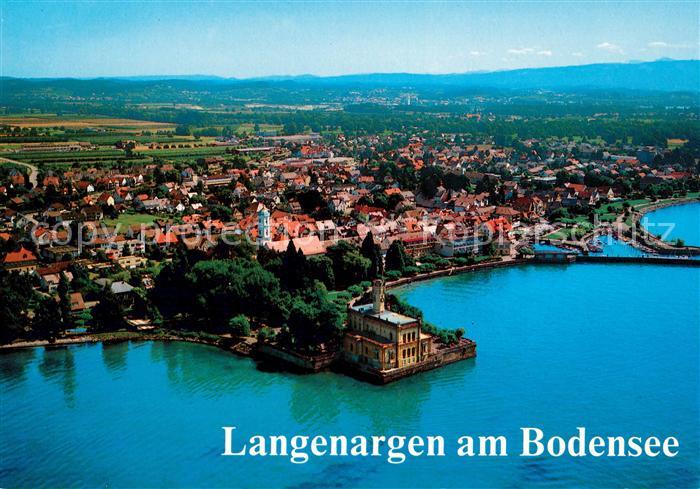 Langenargen Bodensee Fliegeraufnahme mit Schloss Montfort