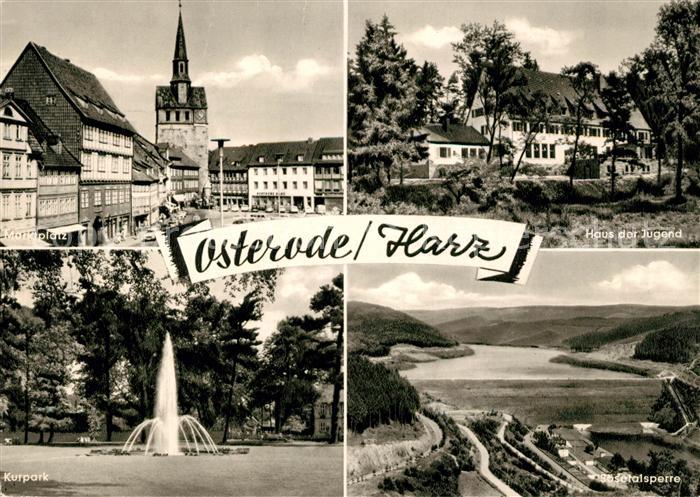 Osterode Harz Marktplatz Haus der Jugend Kurpark Sosetalsperre