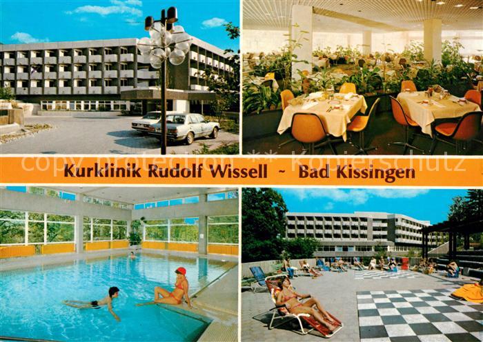 Bad Kissingen Kurklinik Rudolf Wissell Speisesaal Hallenbad Terrasse