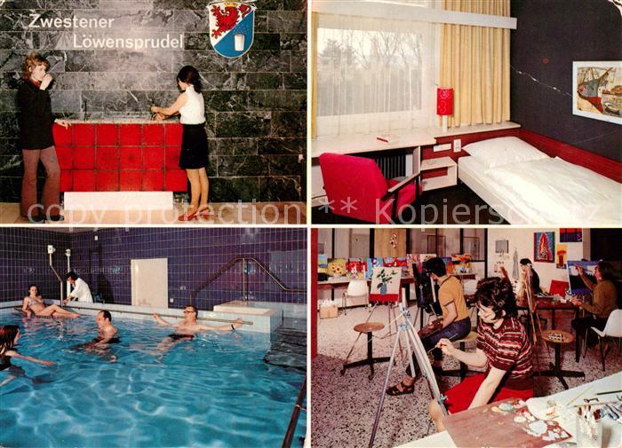 Zwesten Bad Wildungen Hardtwaldklinik Loewensprudel Hallenbad Zimmer Malkurs