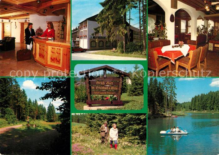 Steinbach Haide Hotel Gasthof Pietz Rezeption Gaststube Waldpartie Hinweistafel