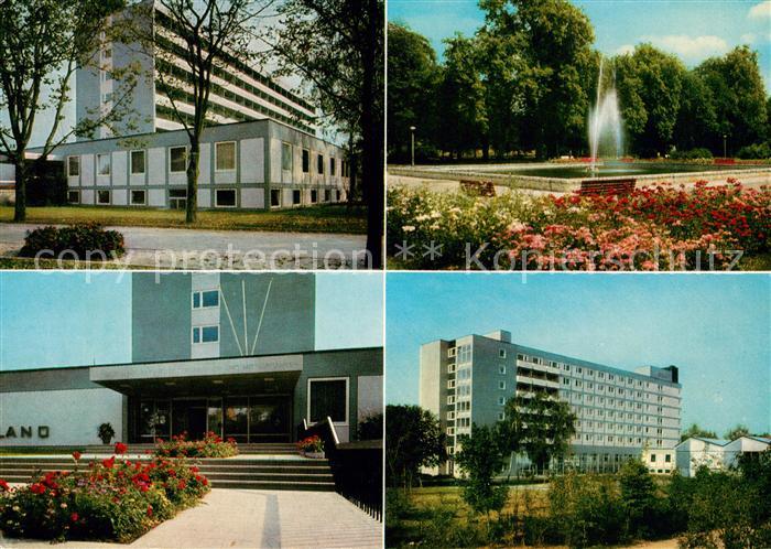 Bad Windsheim Frankenland Klinik der LVA Ober und Mittelfranken Park Fontaene