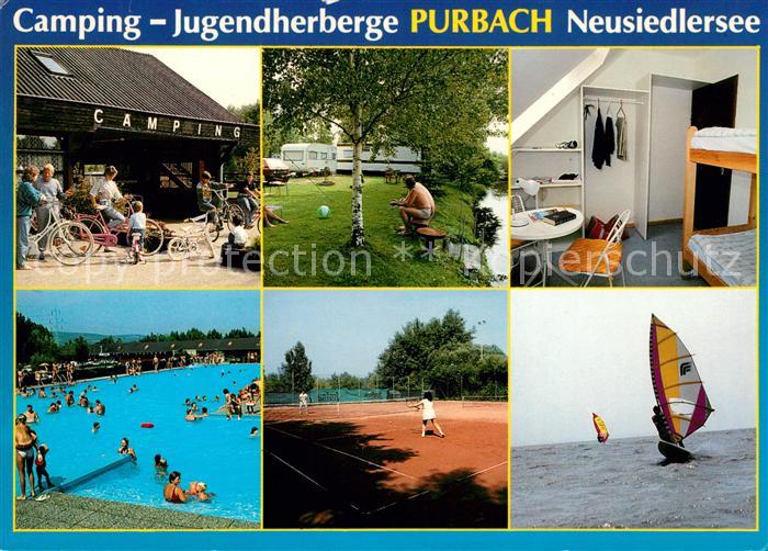 Purbach Neusiedler See Camping Jugendherberge Freibad Tennisplatz Segelboote
