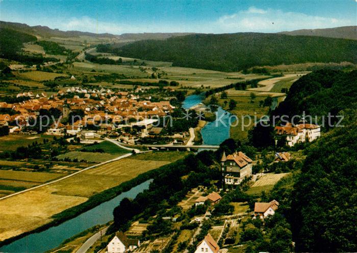 Hedemuenden an der Werra Fliegeraufnahme