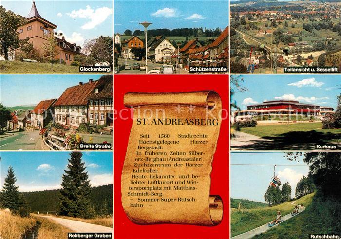 St Andreasberg Harz Glockenberg Schuetzenstr Teilansicht Breite Strasse Kurhaus