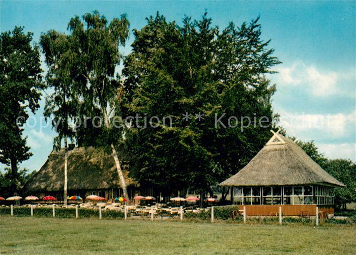 Ploen See Restaurant Cafe Niedersaechsisches Bauernhaus auf der Prinzeninsel