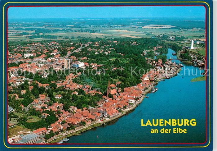 Lauenburg Elbe Fliegeraufnahme