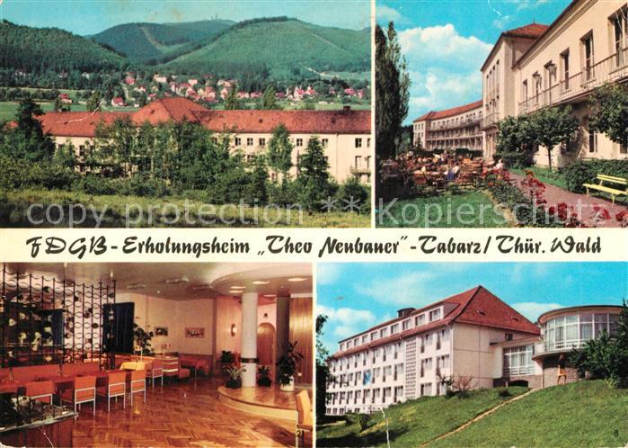 Tabarz FDGB Erholungsheim Theo Neubauer Stadtblick Tanzbar Neues Bettenhaus