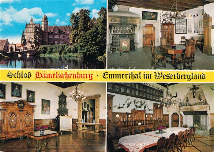 Emmerthal Niedersachsen Schloss Haemelschenburg Hauptwerk der Weserrenaissance