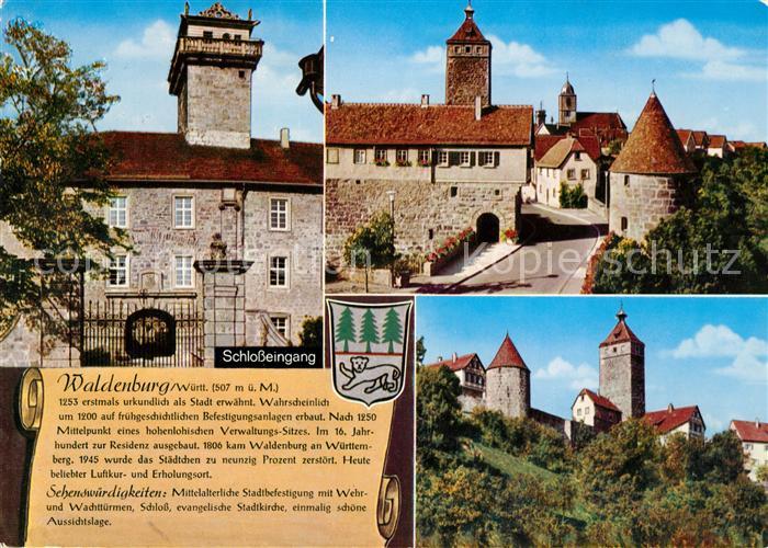 Waldenburg Wuerttemberg Schloss Eingang