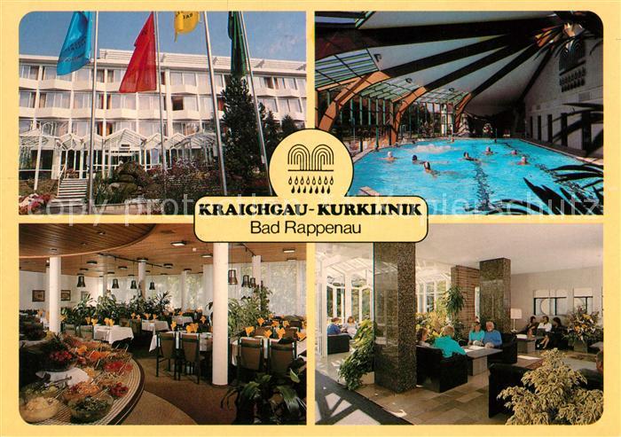 Bad Rappenau Kraichgau Kurklinik Speisesaal Foyer Hallenbad