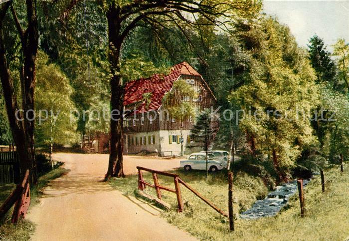 Baerenfels Erzgebirge HOG Putzmuehle im Poebeltal