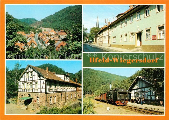 Wiegersdorf Blick vom Steinberg Haus Krone FDGB Erholungsheim Ilfelder Tal Harzq