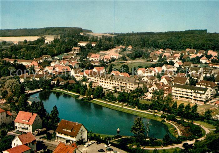 Bad Meinberg Kurparksee Fliegeraufnahme